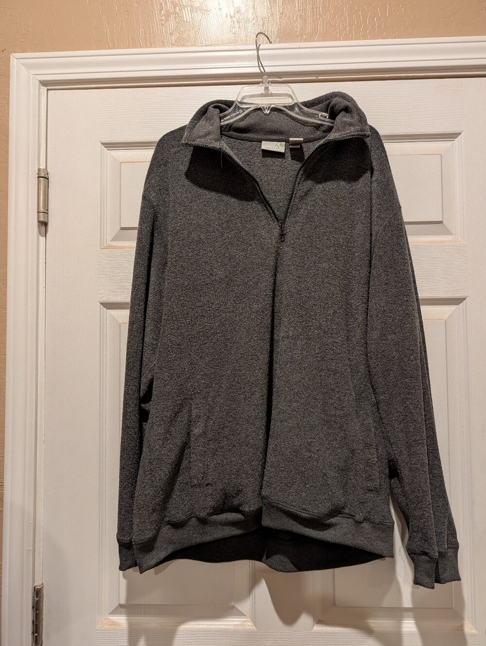 sahalie Men's Dark Charcoal Quarter-Zip Pullover